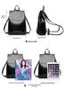 Mochila Universitaria Multifuncional Estilo Coreano de Cuero Genuino para Mujer 2026