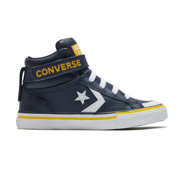 Converse Pro Blaze Strap Non-Slip High-Top Kids Skate Shoes Kids sneaker Blue 666936C