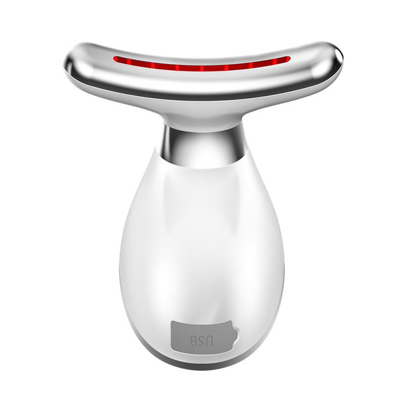 7-Farben-Licht-Vibrationsmassage-Halsmuster-Instrument Hals-Schönheitsinstrument Kleines Eisen Lifting und Straffung Schönheitsinstrument