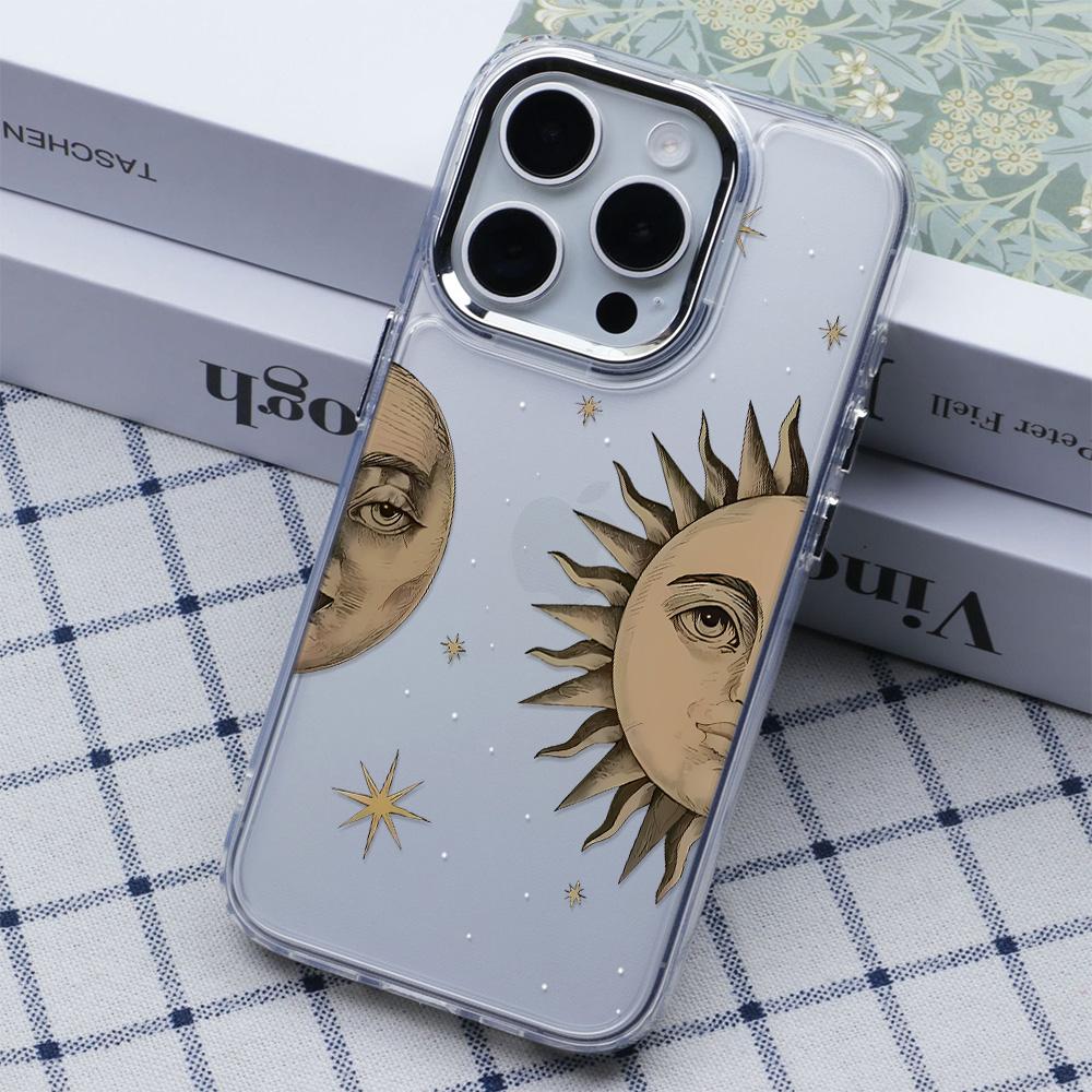 

Tarot Wind Moon Star Pattern Phone Case For Iphone 17 15 14 13 Pro Max 11 12 Max 7 8 Plus Stylish Shockproof Soft Coque Cover iphone 11 чистый