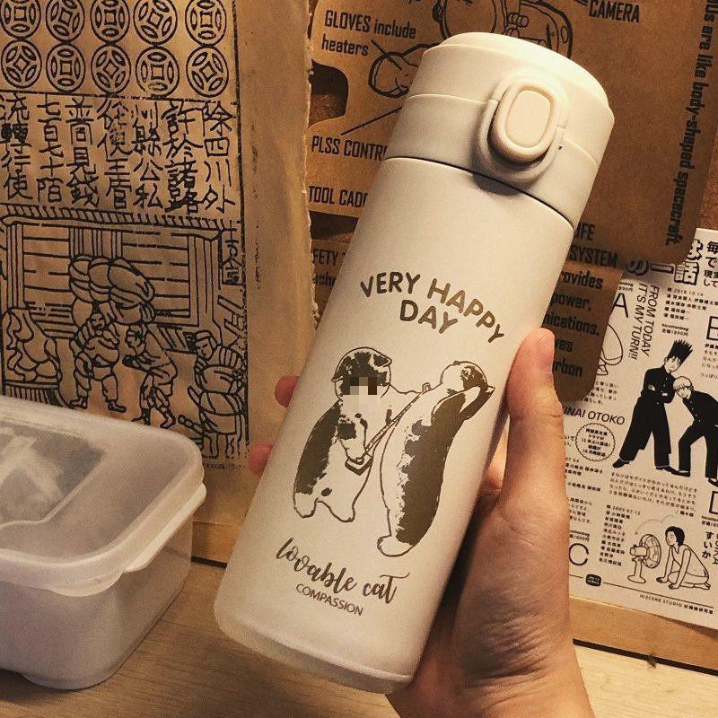 

Студенческая чашка термос большой емкости 500 мл термосы портативная термос из нержавеющей стали бутылка для воды кружка для чая для путешествий офисная термос-чашка 500ml