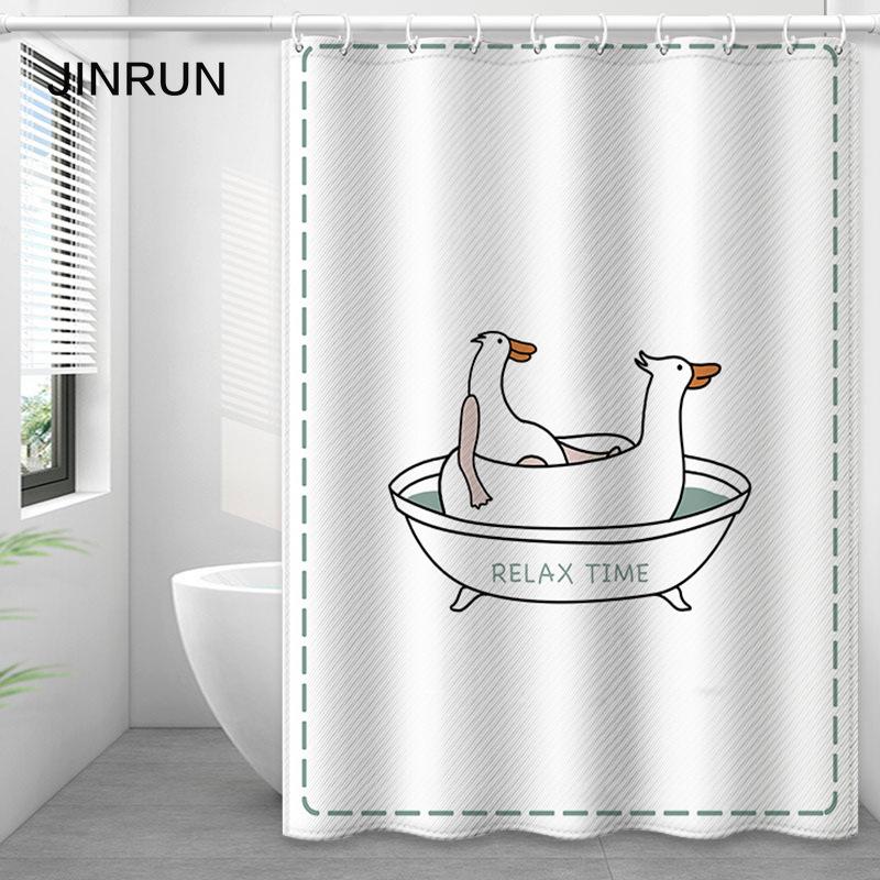 

JINRUN утолщенная водонепроницаемая занавеска для ванной комнаты, устойчивая к плесени, занавеска для душа, занавеска для душевой перегородки, занавеска для душа, занавеска для ванной комнаты, бесплатная перфорация