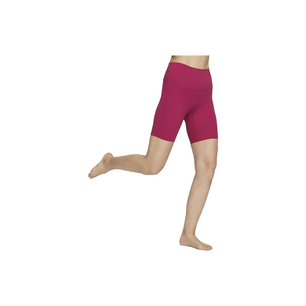 Nike Zenvy Series Solid Color Logo Fitness Shorts Women Bottoms Noble-Red DQ6004-620