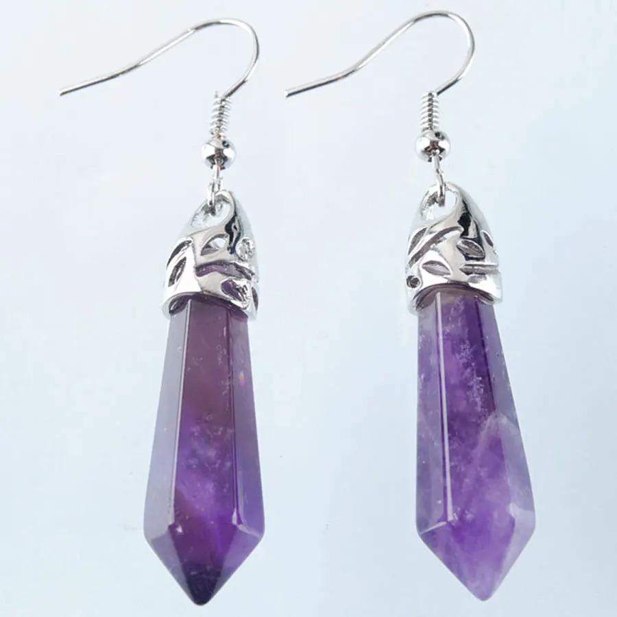 

Fashionable Retro Tassel Hexagonal Pillar Earrings