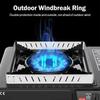 Outdoor Gas Stove Wind Screen Foldable Stainless Steel Wind Deflectors Camping Windshield Hiking Cookers Picnic Tools Stove W9W2