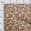 oneOone Cotton Flex Braun Stoff Floral Retro Diy Kleidung Quilting Stoff Druck Stoff Meterware 40 Zoll