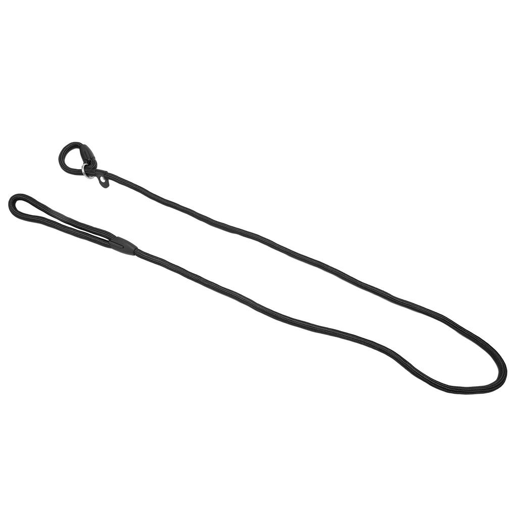Hundkoppelslinga Supermjuk Flätad Nylon Kraftig Hundrepkoppel för Hundar Valp Utomhus Svart
