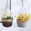 Handwoven Woven Flower Basket Decorative Plant Storage Basket Macrame Plant Storage Basket  Garden