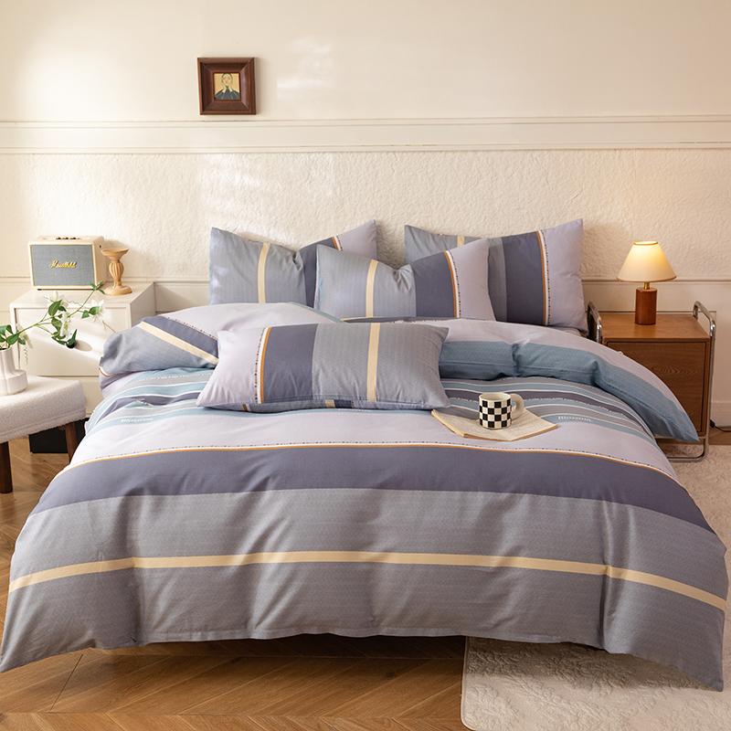 3 Piece 100 Percent Cotton Printed Duvet Cover Set With 2 Pillowcases Soft Skin Friendly Pure Cotton Bedding