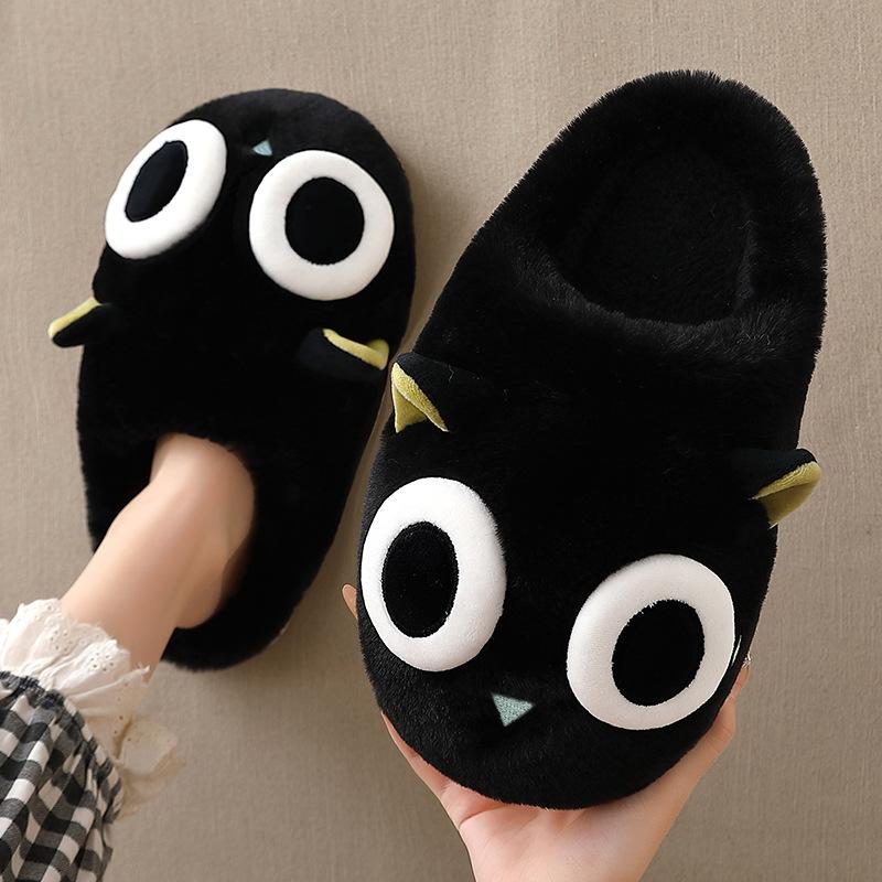 Cartoon cute cute cotton slippers autumn and winter indoor home non-slip plush thickened warm cotton mop