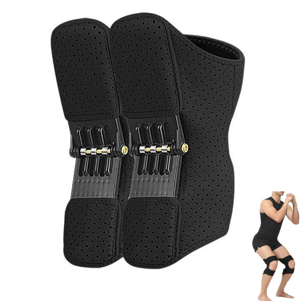 1Pair with Powerful Rebound Springs Knee Protection Booster Non-Slip Knee Booster New Knee Brace