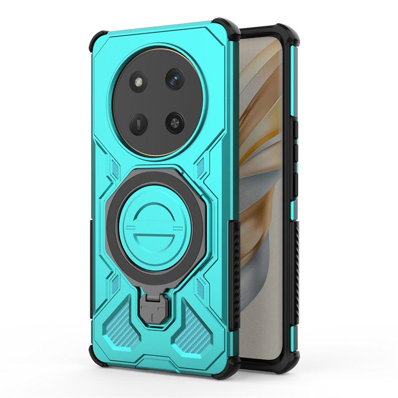 

For Honor X9c Case Honor X9c X60 Pro Cover Holder Magnetic Wireless Charging Bumper Protective Phone Cases Honor X60 Pro Funda Honor X60 Pro зелёный