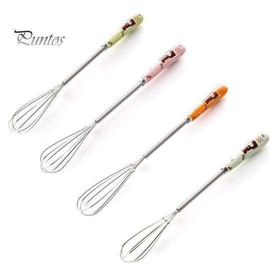 Wire  Whisks Manual Clean Easily Stainless Steel Manual Mini Agitator Kitchen Egg Mixer for Kitchen