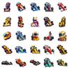 50 Pieces of Non-repeat Formula Racing Cool Cartoon Graffiti Stickers DIY Suitcase Water Cup Stickers