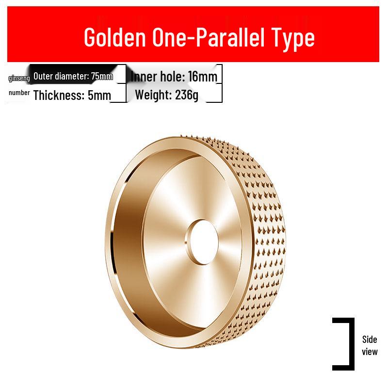 Woodworking Angle Grinder Burr Disc & Polishing Wheel Set