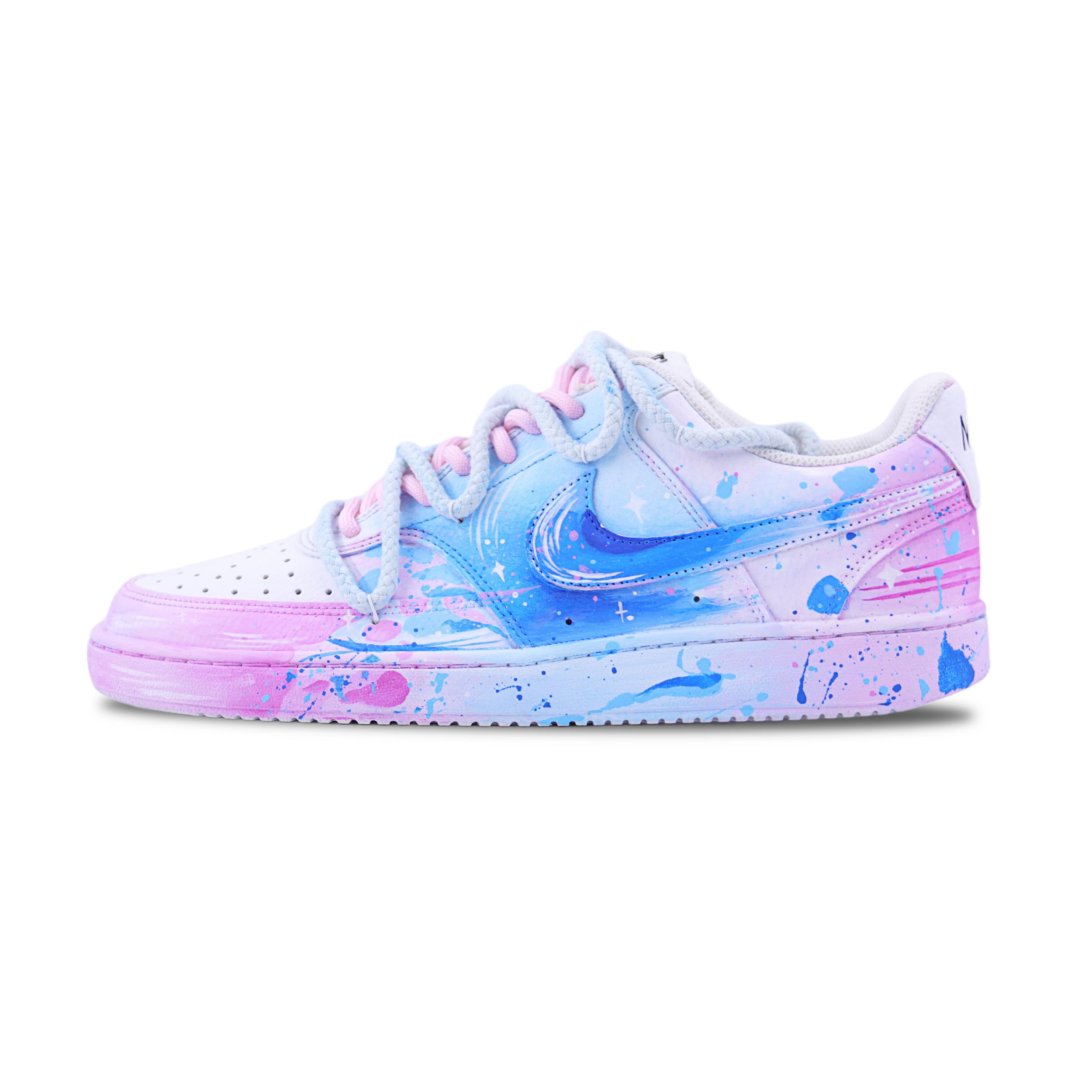 

Nike Court Vision 1 Slip Resistant Abrasion Resistant Low top Skateboard Shoes Men s Blue Pink DH2987-101(Team620-) 45