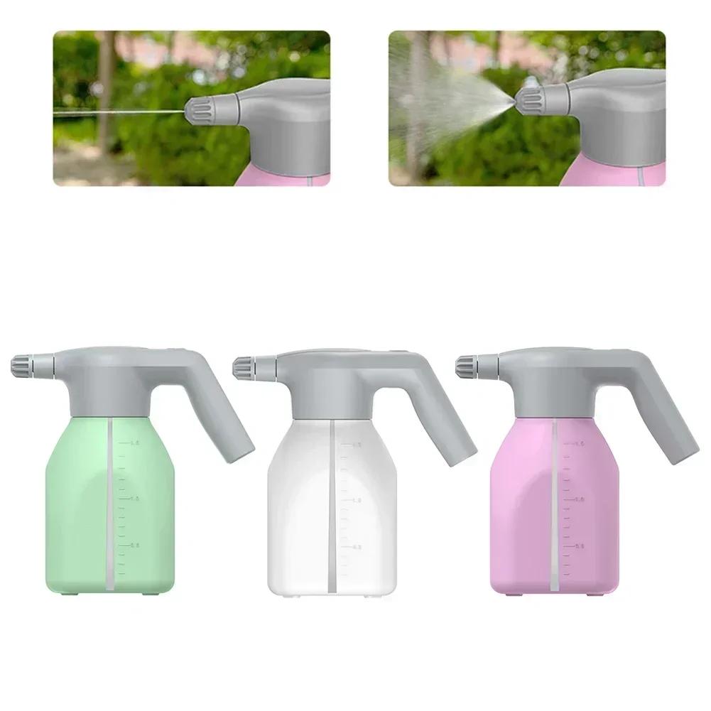 Garden Spray Bottle Electric 1 5L Capacity with Dual Function Spray and Stream Modes for Quick and Reliable Plant Watering Tasks