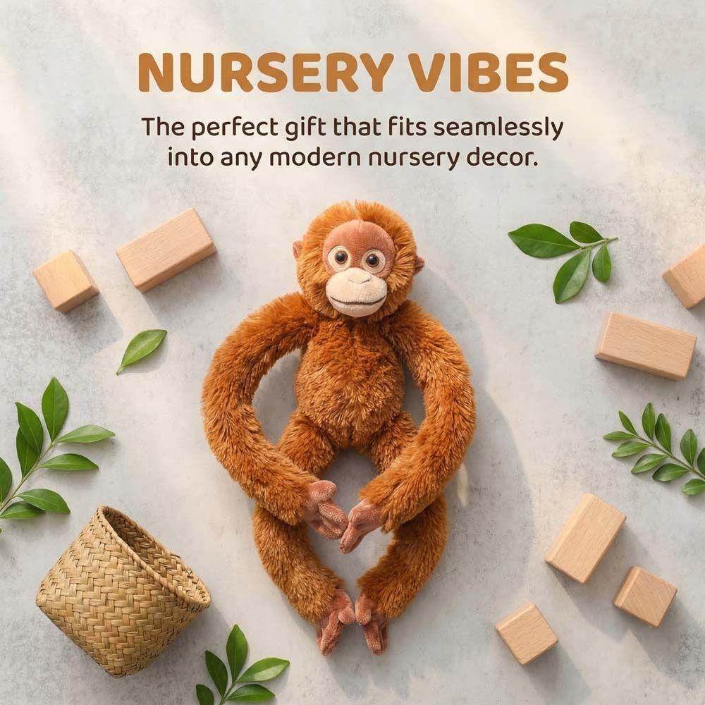 Long Arm Large Plush Monkey Doll Realistice Orangutan Plush Doll Monkey Plush Toy Baby Toys