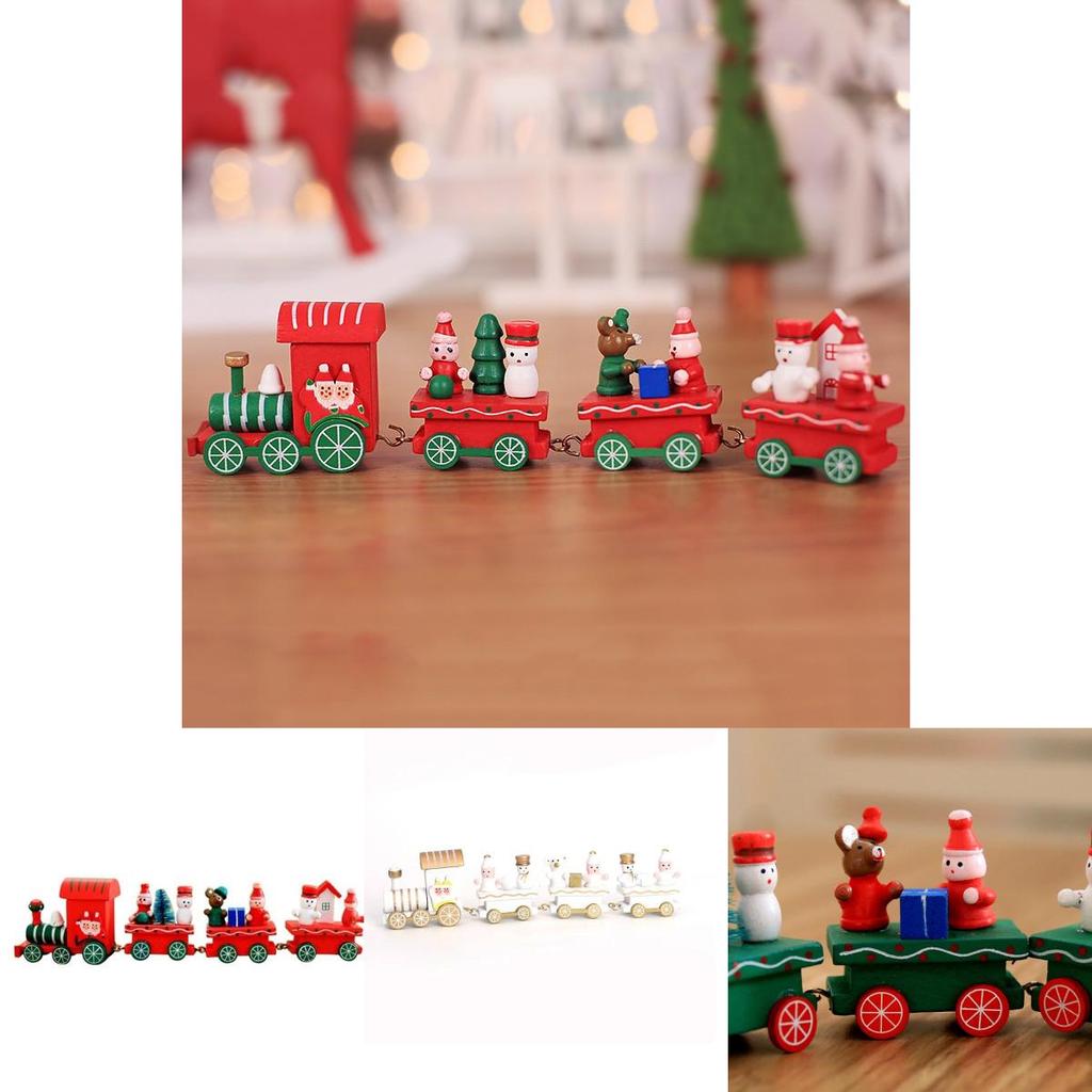 Delightful Christmas Wooden Train Decor Ideal Holiday Gift For Kids And Schools