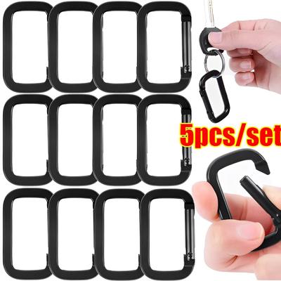 Karabinerschnalle Quadratischer Ring Federkarabiner Karabinerhaken Clip Schlüsselanhänger Outdoor Rucksack Anhänger Schnalle Camping Outdoor Werkzeuge