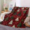 Christmas Trees Pattern Home Customize Your Name Blankets Soft And Cozy For Year Round Use Perfect For Picnics Sofa Office Bed Living Room Ideal Gift