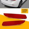 Car Bumper Reflectors Light Lamp Housing Pair Set Red For 2006-2018 Mazda 3 5 6