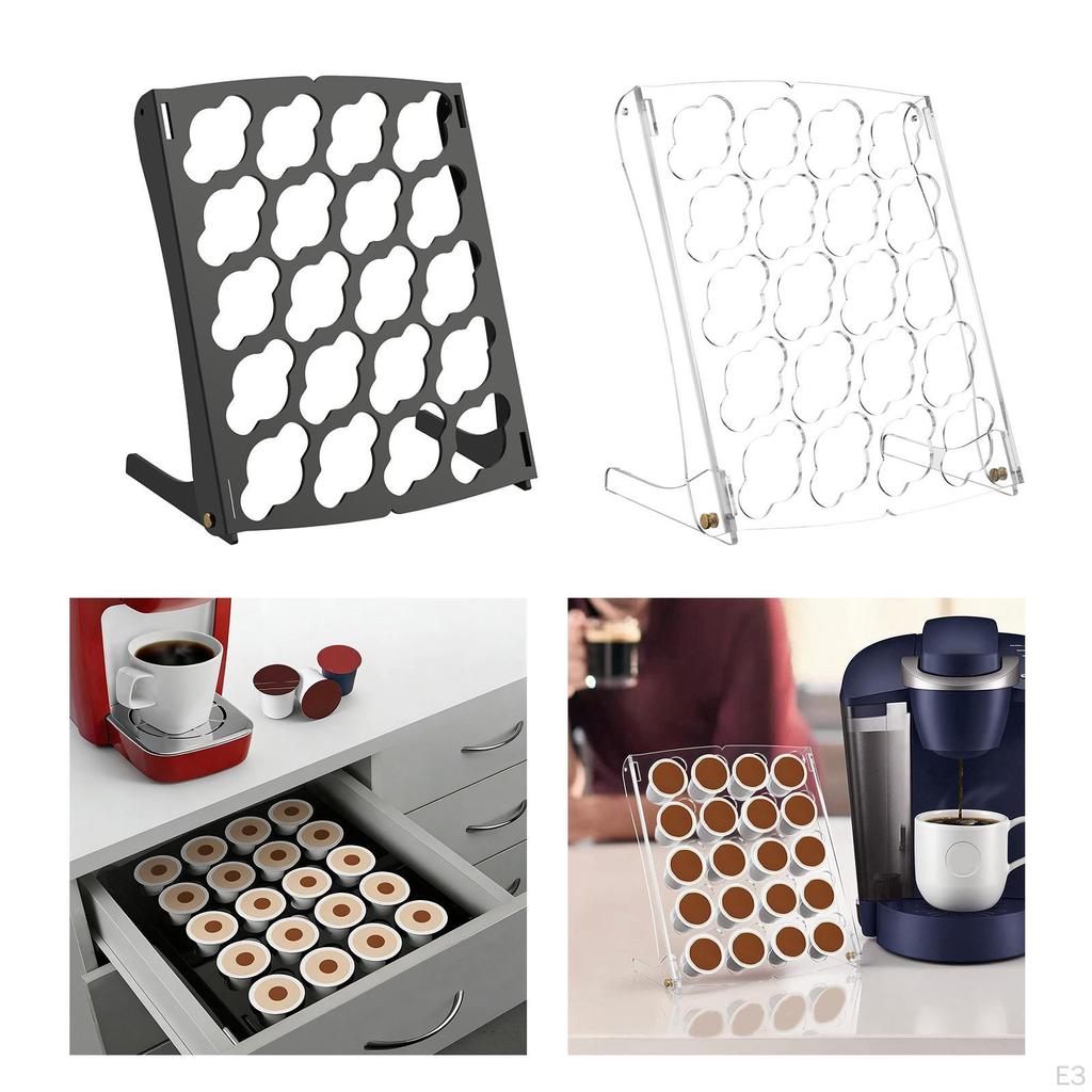Acrylic Storage Stand for Coffee Capsules, Capsule Display Cafes, Pantries And Bar