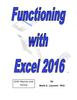 Kniha Functioning with Excel 2016