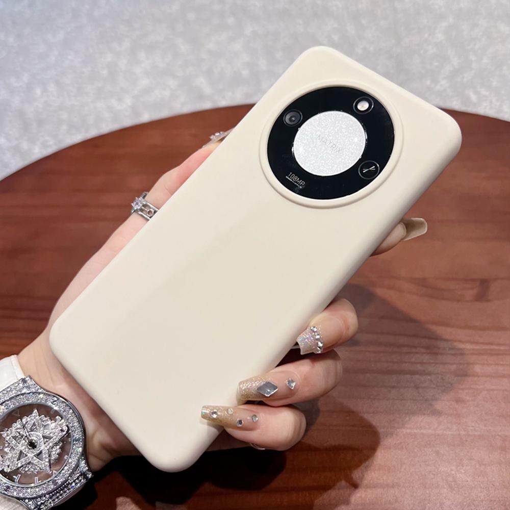 For Honor X60 5G Case Skin-Friendly Liquid Silicone+PC Phone Cover