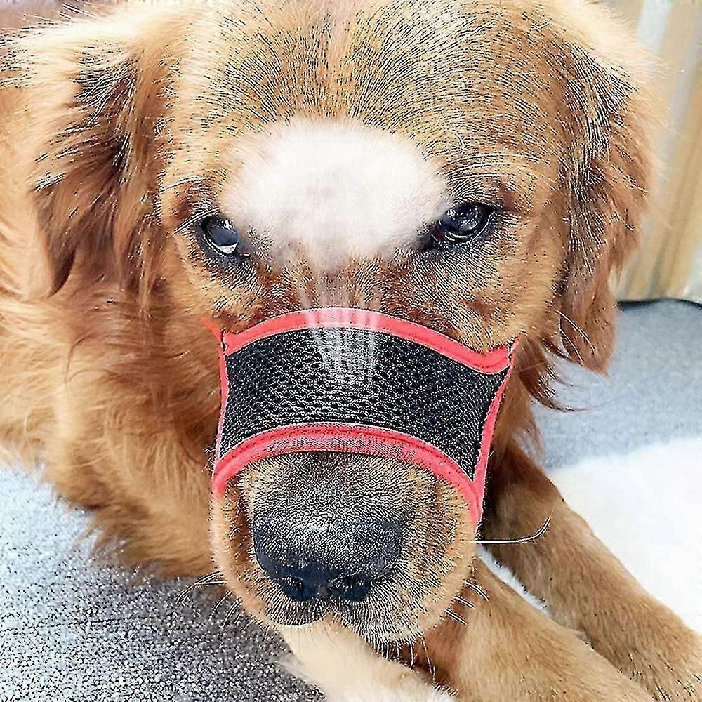 Dog Muzzle Nylon Soft Muzzle Anti-biting Barking Securemesh Breathable Pets Mouth Cover For Small Medium Large Dogs