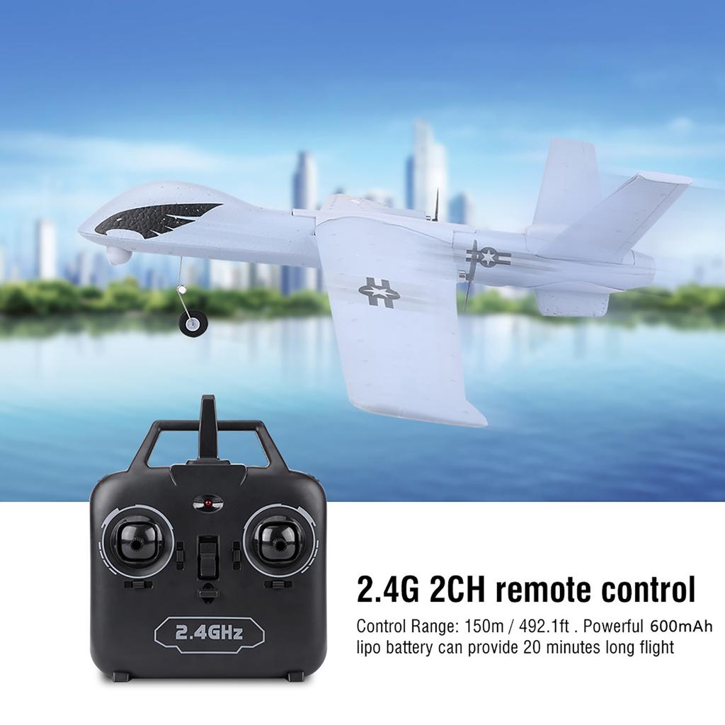 51 660mm Wingspan 2.4G 2CH EPP Glider RC Airplane KIT   RC Plane Model (Without Light Bar)