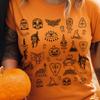 Halloween Doodles Shirt, Little Things, Cute Halloween, Pumpkin Witch Ghost Spooky, Funny Halloween Skeleton, Hocus Pocus Holiday Gift