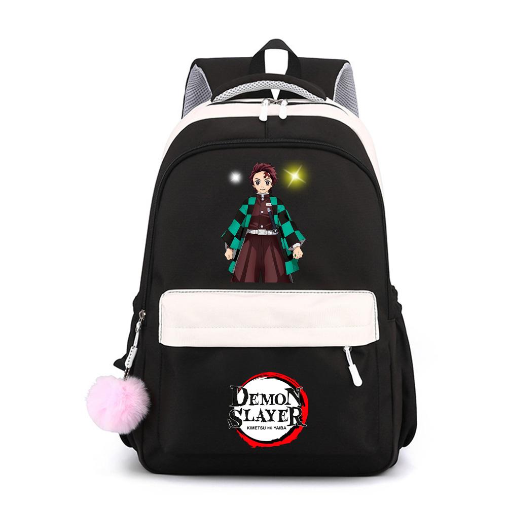 Anime Demon Slayer Printed Large Capacity Waterproof Backpack for Teenger Student Schoolbag Bookbag Gift Travel Bag