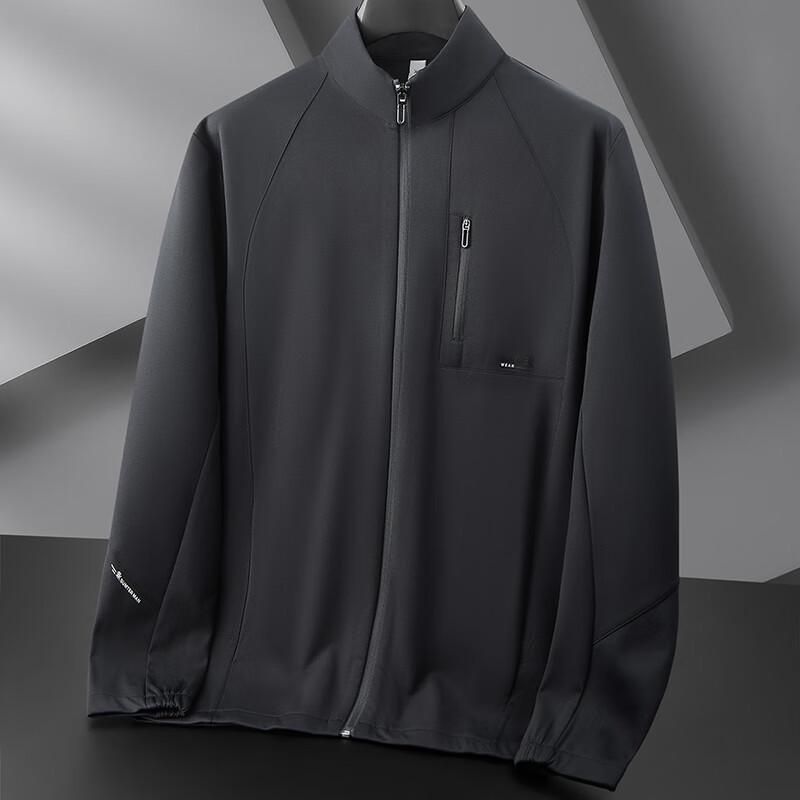 

Men s Plus Size Stand-Collar Casual Stretch Jacket XL