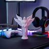 Guardian Angel Figurine 3D Printed Four-Winged Angel Statue for Home Office Bookshelf Desktop Decoration