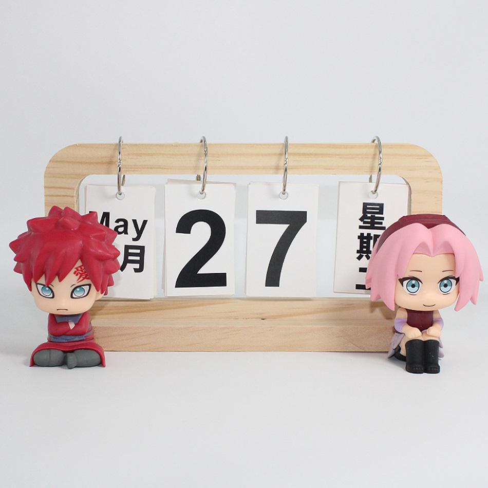 In Stock Naruto Anime Q Version Uchiha Sasuke Kakashi Action Figure Namikaze Minato Gaara Statue Collection GK Model Gift Toys