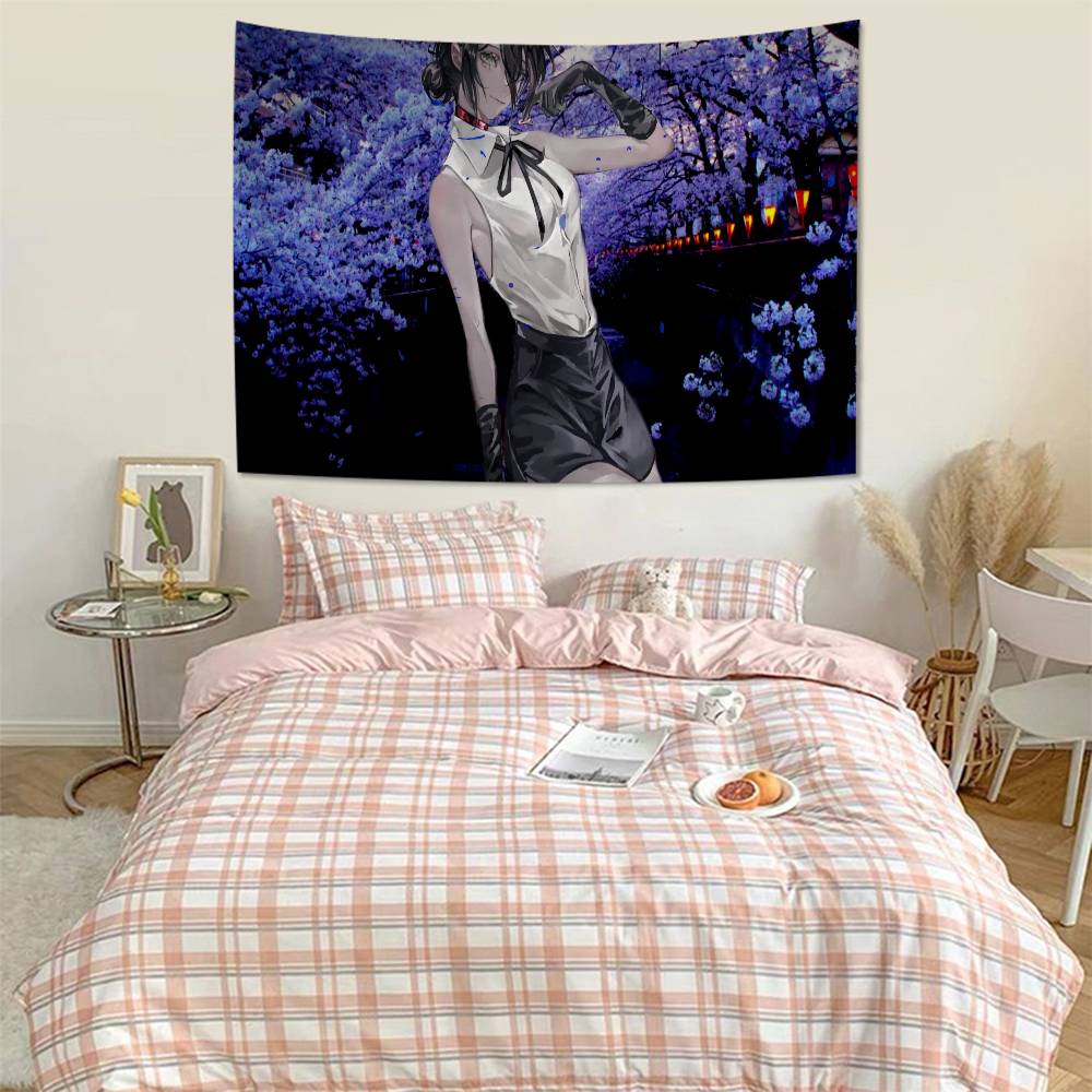 Chainsaw Man The Movie Reze Arc Colorful Tapestry Wall Hanging Cheap Hippie Wall Hanging Bohemian Wall Tapestries Mandala