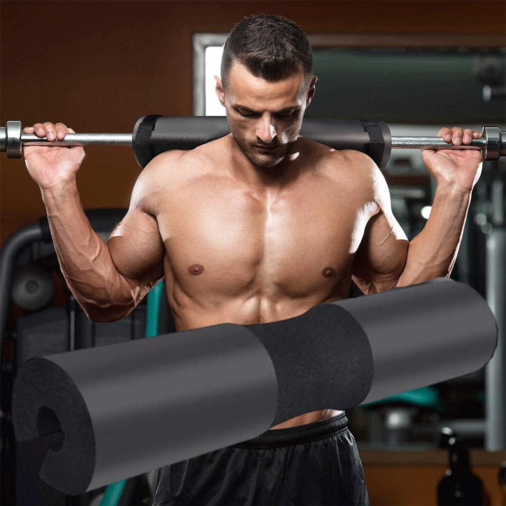 Kniebeugen- & Hüftstoß-Polster für den Beintag - Langhantelpolster für Kniebeugen & Ausfallschritte - Nacken- & Schulterstütze, Po-Training sicher und stabil