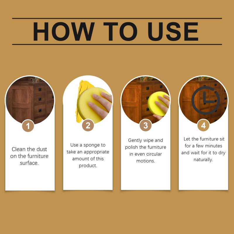 Jakehoe Premium Furniture Wax Restoring Original Color And Luster Cleaning Dirts Polishing Prevent Crack Wooden Furniture Wax