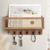 Vintage Key Rack Wall Mounted Storage Shelf Multifunctional Wall Rack  Home Organization
