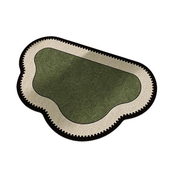 Bathroom Door Mat Super Absorbent Bath Mat Retro Bathroom Rug with Anti-Slip Bottom Diatomaceous