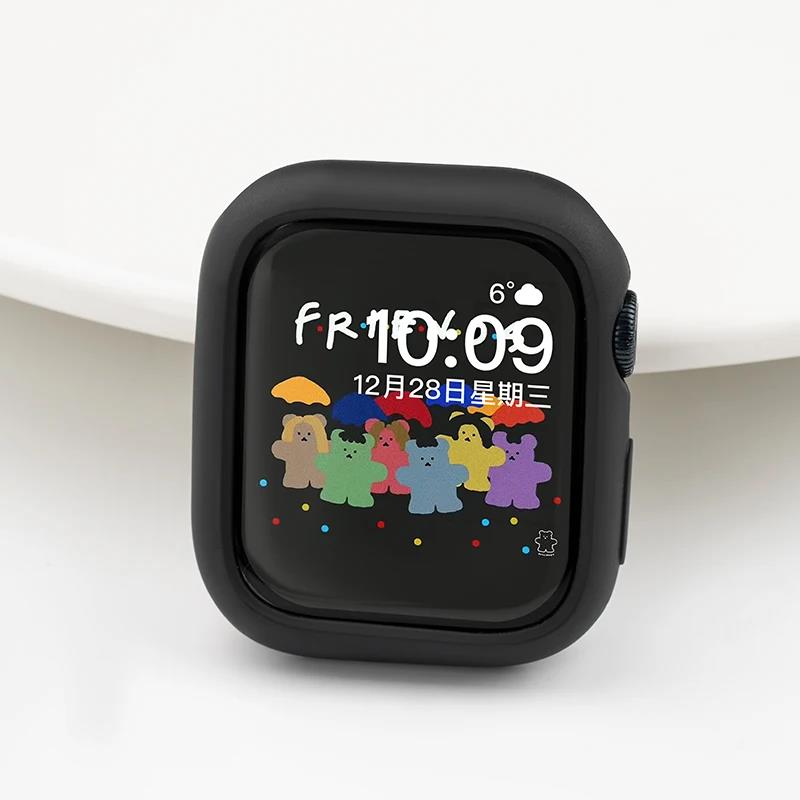 Candy Soft Silicone Case for Apple Watch Cover 10 9 8 7 6 Protection for Iwatch Series 46mm 42mm 45mm 44mm 40mm 41mm Cute Bumper 7