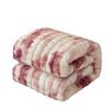 Soft Faux Rabbit Fur Plush Blanket - Thick Solid Color for Bed, Office, or Sofa