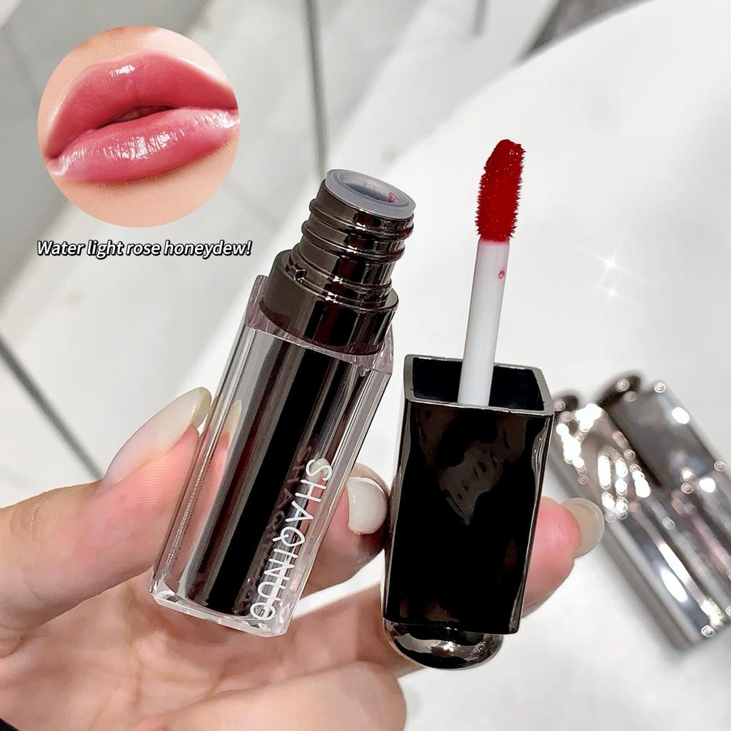 SHAQINUO 6-color Water Light Lip Gloss Moisturizing And Smooth Texture Long-lasting Lip Glaze Easy To Color Lipstick