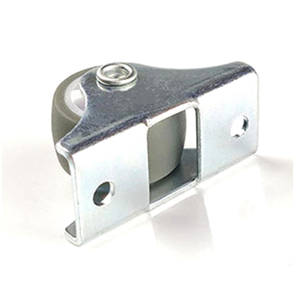 A84X-24PCS TPE Caster Wheels Duty Fixed Casters With Rigid Non-Swivel Base Ball Bearing Trolley Wheels Top Plate 1 Inch