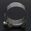 Teile Auspuffrohr Clamp Motorrad Hinten 2In 51mm Band Edelstahl