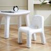 Sedia in Plastica di Alta Qualità in Stile Nordico - Panchina Compatta da Esterno con Schienale, Perfetta per Arredo Patio e Giardino