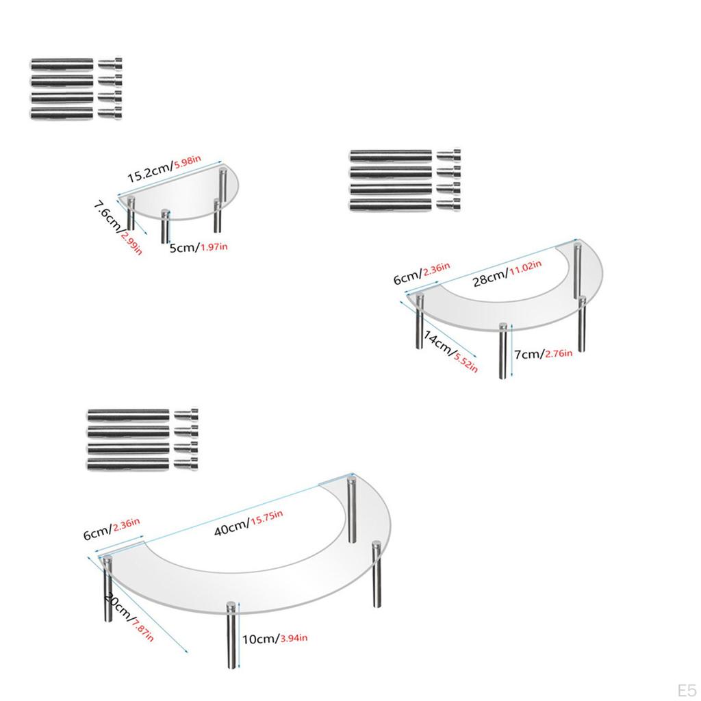 3 Tier Acrylic Display Stand for Cupcakes, Desserts, And Collectibles