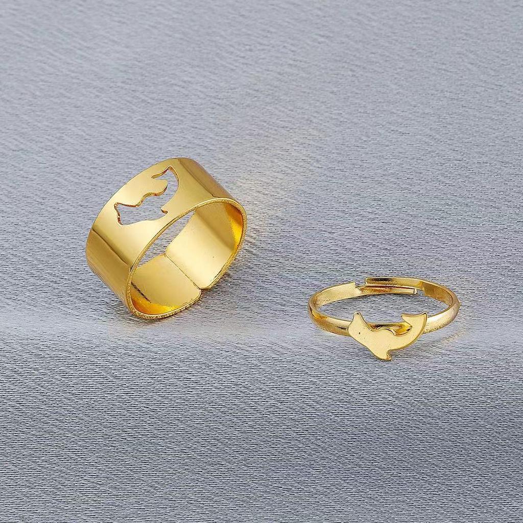 Versatile Women's Fashion Couple Rings: Light Luxury, Colorfast, Unisex Knuckle & Plain Finger Rings