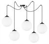 CEILING HANGING LAMP SPIDER BALL BLACK LED 15cm